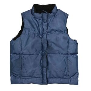 Vintage 90s Gap Puffer‎ Vest Mens Small Outdoors Winter Gorpcore Blue